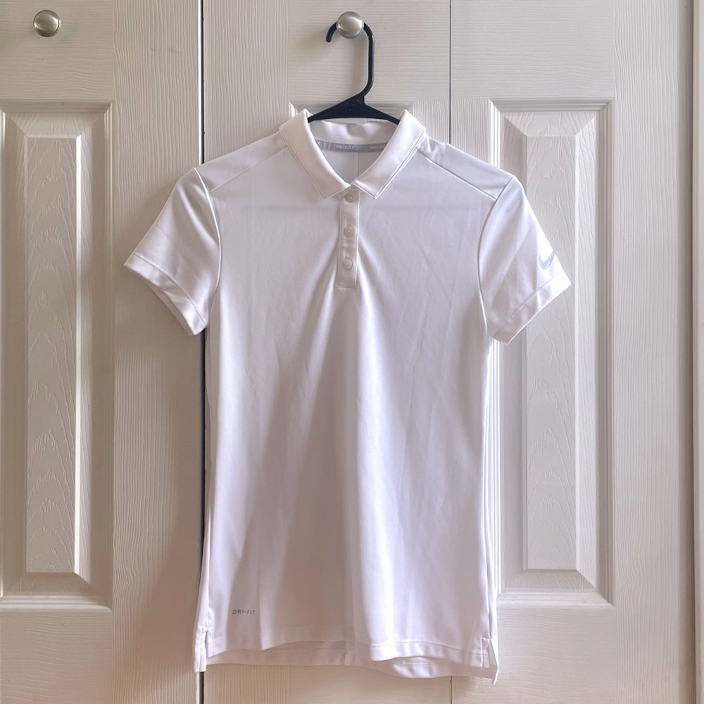 Nike: Women’s Golf Dri-Fit White Polo